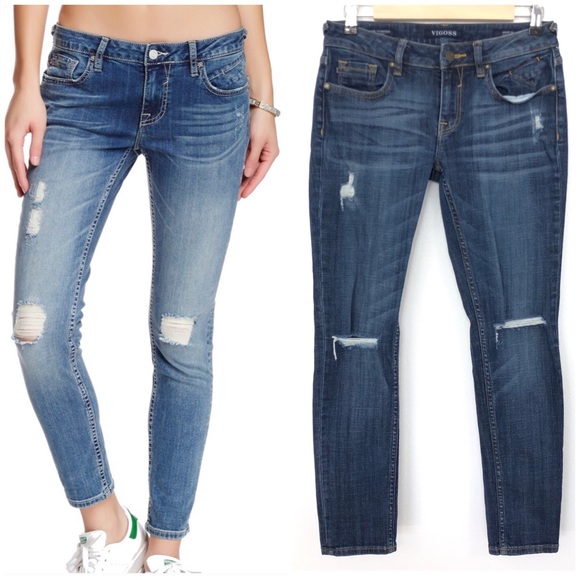 Vigoss Denim - Vigoss The Thompson Tomboy Destroyed Jeans W26 L27